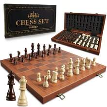 Juego de ajedrez magnetico para niños adultos tablero de ajedrez de piel de 15.4 pulgadas con pieza de ajedrez hecha a mano incluye 2 reinas adicionales y ranura de almacenamiento juego deConveniente y duradero,Los favoritos de los niños - Multicolor - Ver 6