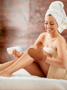 3pcs/Set Self Tanning Gloves And Back Applicator, Suitable For Face And Body Tanning Gloves, Back Applicator, Body Lotion Applicator Gloves, Quick Tanning Oil And Sunscreen Massage Care - Multicolor - View 7