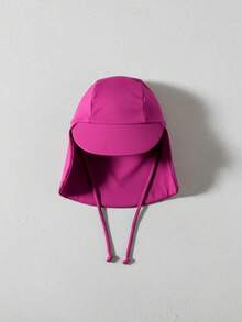 Kids' UV 50+ Sun Protection Legendary Adjustable Cap - Beach/Pool Summer Hat For Boys And Girls - Màu tím - Xem 2