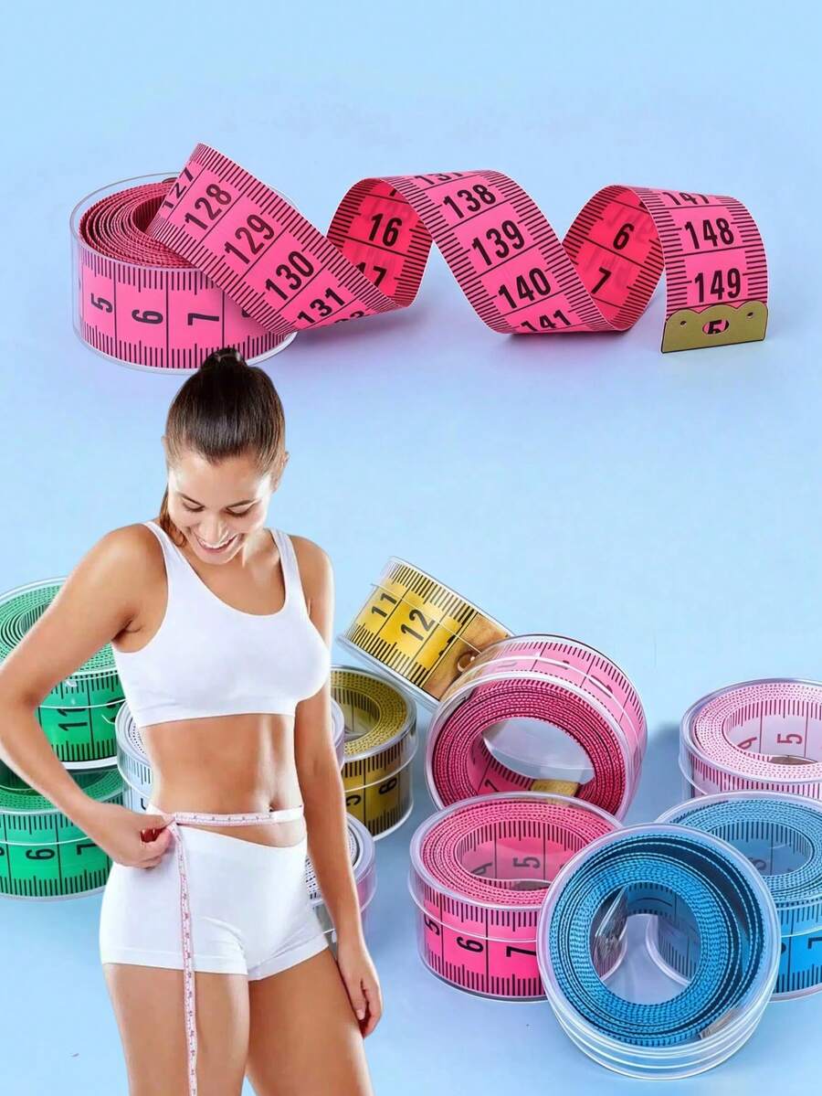 1pc 60-Inch Classic Professional Sewing Tape Measure, Double-Sided Soft Ruler, Imperial/Dual Scale, Suitable For DIY Sewing And Body Measurement, Measuring Tool, 60-Inch Boxed Soft Ruler (Color Sent Randomly) - Multicolor - View 1