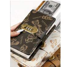 100-Page A6 Lockable Binder With Bear Pattern – Waterproof & Magnetic, Budget Tracker, Cash Notebook, Financial Planner – Perfect For Back-To-School Students Or Savings Goals. - Multicolor - View 8