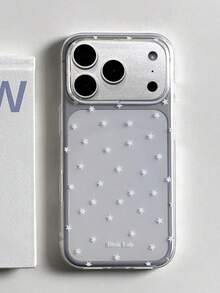 闪亮星空透明手机壳，兼容 17 Pro Max/16/15/14/13/12 Pro Max/11，可爱梦幻闪亮防震保护套，韩版风格礼物 - 滿屏白星星 - 查看 6