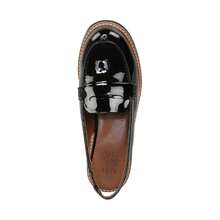 Naturalizer Darry-Slingback Loafers Womens 11W Black Patent Leather Shoes GAL547 - Black - View 4