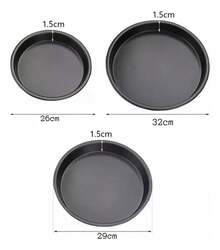 Pizza Baking Pan & Pizza Molds - Black - View 4