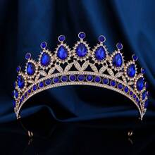 Baroque Crystal Bridal Crown Headpiece, Classic Luxury Alloy Wedding Crown, Crystal Gown Princess Tiara Accessory, Suitable For Women's Wedding, Birthday Party And Other Important Occasions Valentine's Day Accessories - Crown - View 13
