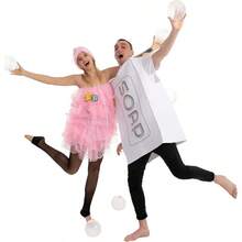 Spooktacular Creations - Disfraz de lufa y jabón disfraz de Halloween para parejas para adultos para Halloween Cosplay fiesta