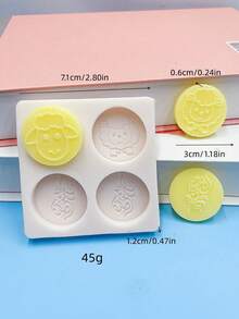 1 pieza Molde de silicona con forma de luna con texto árabe/de Oriente Medio