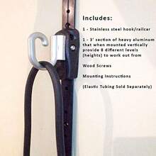 Space Saver Gym Resistance Bands Exercise Equipment For At Home Fitness Workout Resistance Band Wall Anchor For Kinetic Bands With 1 Rail 1 Rail Car - Without Resistance Bands - View 3