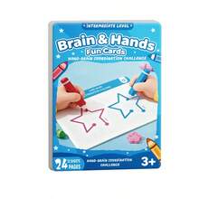 Creative Brain Development & Thinking Training For Kids, Improve Focus & Attention, Includes Random Color Chalkboard Eraser & Pen