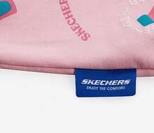 Skechers 女童柔软针织字母印花彼得潘领连衣裙 - 粉色 - 查看 4