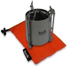Titanium Siphon Alcohol Stove with Folding Legs, Ultralight and Compact for Hikers, Camping and Survival - Titanio - Ver 4