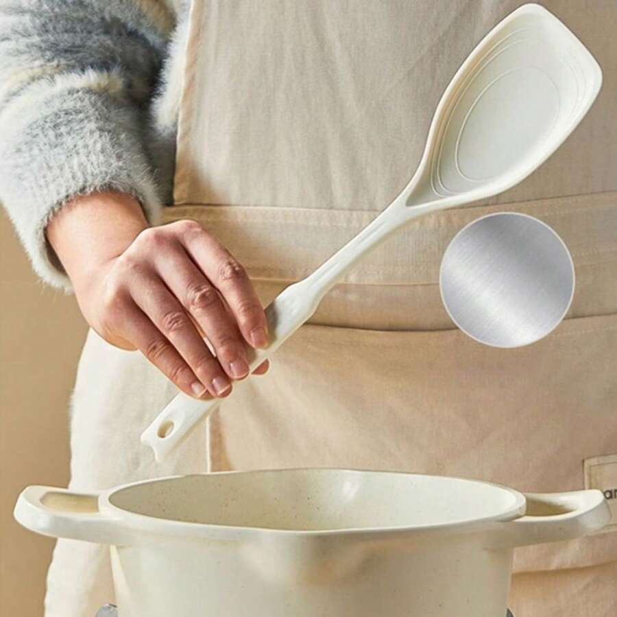 Multifunctional Silicone Spatula Soup Spoon Kitchen Daily Meal Kitchen Food Supplement Tool Non-Stick Spatula Spoon High Temperature Resistant Kitchen Utensils - Multicolor - View 1