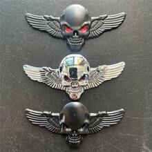 3D Metal Car Sticker Skull Head With Wings, Applicable For Cars, Trucks, Motorcycles, SUVs, Decorative Sticker For Engine Hood, Trunk, Fenders, Side Doors, Body - Multicolor - View 11