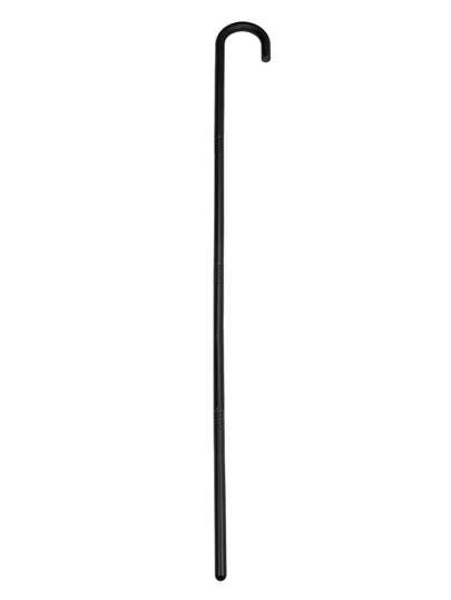 1pc All Black Cane Prop, Suitable For Theme Parties, Halloween Costumes And Other Occasions