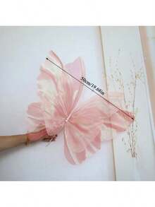 1pc 50cm Silk Artificial Butterfly, Suitable For Wedding Decoration, Bride, Room, Home, Garden, Bedroom, And Wedding Reception - Multicolor - View 10