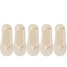 5 Pairs Women's Boat Socks High Quality Elastic Breathable Silicone Non-Slip Ultra-Thin Invisible Sock Mesh Ice Silk Low Sox - Multicolor - View 16