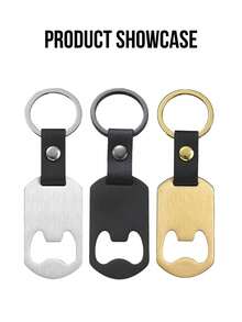 1pc Customizable Name Metal Bottle Opener, 26 Letter Patterns Corresponding To Name Initials, Wedding Supplies, Groom & Bride Wine Bottle Opener Tool, Keychain Design, Portable Multi-Functional, Fashionable & Minimalist - Multicolor - View 9
