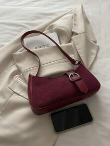 新款时尚手提包/单肩包，适合派对、郊游、度假、购物和日常使用，可存放硬币、手机，也适合作为办公室女士、大学生和职场人士的工作包，优雅女士包。 - 紅色 - 查看 5