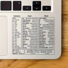 [Quick Reference Guide] Quick Reference Guide | Word/Excel Shortcut Stickers, 3.15-Inch - Compatible With 13-16 Inch Air Pro And M1+ Intel Processors, Essential For Efficient Learning. - Clear - View 4