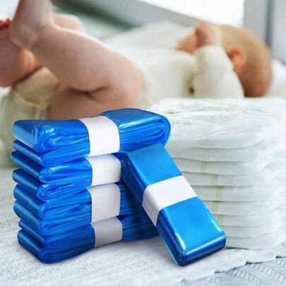 8pcs/4pcs Disposable Diaper Pail Liner Bags, Diaper Pail Refill Bags, Diaper Trash Bags, Leak-Proof Replacement Garbage Bags, Odor Sealing, Easy Tear And Foldable Design For Storage, Compatible With Diaper Pails, Ideal For Nurseries, Kitchens, Bathrooms, Cars And Household Odor Control