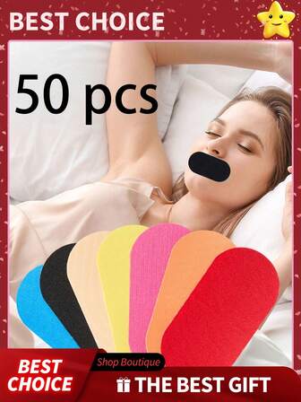 50 parches anti ronquidos - Parches anti ronquidos transpirables y cómodos | Adhesión segura, cómodos y transpirables, producto de ayuda para el sueño unisex, reduce los ronquidos, unisex, adhesión segura, extracción indolora, le ayuda a disfrutar de una buena noche de sueño (disponible en paquetes de 1/10/20/30/40/50 parches)
