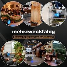 LILIIN Gasvärmare, 10/15/30 KW gasvärmare, gasfläkt med termostat, varmluftsgenerator, svart (220V-240V, propan/butanflaskor, med tryckreduceringsventil och gasslang) - Svart 15 kW - Visa 9