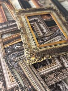 10pcs/Pack Vintage Frame Hollow Out Textured Stickers For Scrapbooking & Decoration Back To School - Multicolor - View 1