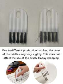 3/2/1 Pack Computer Keyboard Cleaning Brush, Cup Lid Brush, Keyboard Brush, Water Bottle Cleaning Brush, Crevice Dust Brush, Portable Multi-Functional Kitchen Cleaning Brush, Groove Brush, Office And Home Dusting Tool, Crevice And Groove Cleaning Tool, Electronic Accessories, Travel Essential - White - View 9