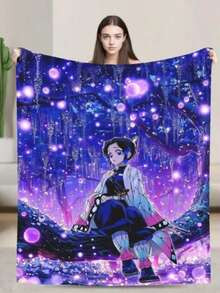 Christmas,3D Demon S-Slayer Anime  Tanjirou Cartoon Blanket Soft Throw Blanket Home Bedroom Bed Sofa Picnic Cover.Jpg,Thanksgiving Day - Nhiều màu 20 - Xem 1