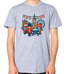 London Unisex T-Shirt - Black - View 5