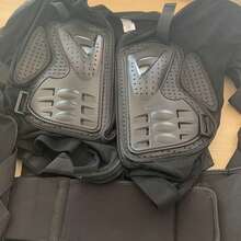 Motorcycle Armor Jacket & Pants Set, Summer Motorcycle Riding Armor Jacket Equipment, Off-Road Motorcycle Chest Spine Protector, Motorcycle Off-Road Armor Pants, Breathable Anti-Fall, Unisex, Rider Gift, Size M-3XL