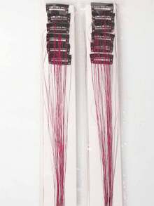 12 lọn tóc nối kẹp nhiều màu sắc cho trẻ em, tóc giả thẳng dài 20 inch màu cầu vồng, kèm kẹp tóc - Món quà lý tưởng cho trò chơi nhập vai, hóa trang, tiệc thời trang, sinh nhật và nhiều dịp khác. - Nhiều màu - Xem 8