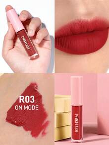 PINKFLASH 亮泽唇膏 - 光泽妆效，滋润保湿，持久显色，轻盈配方，不粘腻 - N03 - 查看 6