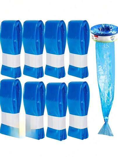 8 pezzi/4 pezzi Sacchetti di ricambio per contenitori di pannolini usa e getta, sacchetti per contenitori di pannolini, sacchetti per rifiuti di pannolini, sacchetti per rifiuti a prova di perdite, sigillatura degli odori, design facile da strappare e pieghevole per la conservazione, compatibili con contenitori per pannolini, ideali per asili nido, cucine, bagni, auto e controllo degli odori domestici