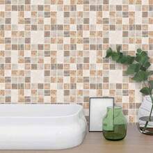 BESPORTBLE 18 Piezas de Baldosas deármol Pelar Y Pegar Pared Adhesivo para Salpicaduras de Vinilo Impermeable Mosaico para Salpicaduras para Baño Cocina 10X10 - cafetería - Ver 7