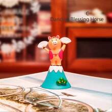 1pc Desk Decor Maneki-Neko Figurine With Mount Design, Cartoon Animal Statue, Creative Decorative Ornament, Cute Collectible, Suitable For Living Room, Bedroom, Office, Outdoor Garden, Perfect Gift For Friends, Lovers, Parents, Students, Ideal For New Year Room Decor Home Decor Ornaments Home Miniature Things - Attract Wealth - View 5