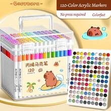 1 Box Of Acrylic Marker Pens, Art DIY Graffiti Pens, Color Painting Watercolor Art Marker Pen Set, Acrylic Marker Pens For Art Painting, Waterproof And Quick Drying, Very Suitable For Graffiti And School Painting (Three Styles Of Pens Are Randomly Shipped)