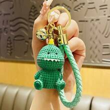 1pc Casual Cute Plush Pig Keychain, Fashionable Ornament For Backpack, Bag, Car Keys - Multicolor - View 12