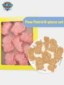 Paw Patrol 8件套圣诞饼干模具套装，卡通圣诞球形翻糖饼干烘焙模具，3D压模工具，圣诞装饰品，圣诞睡衣，圣诞礼物，圣诞装饰 - 彩色 - 查看 3
