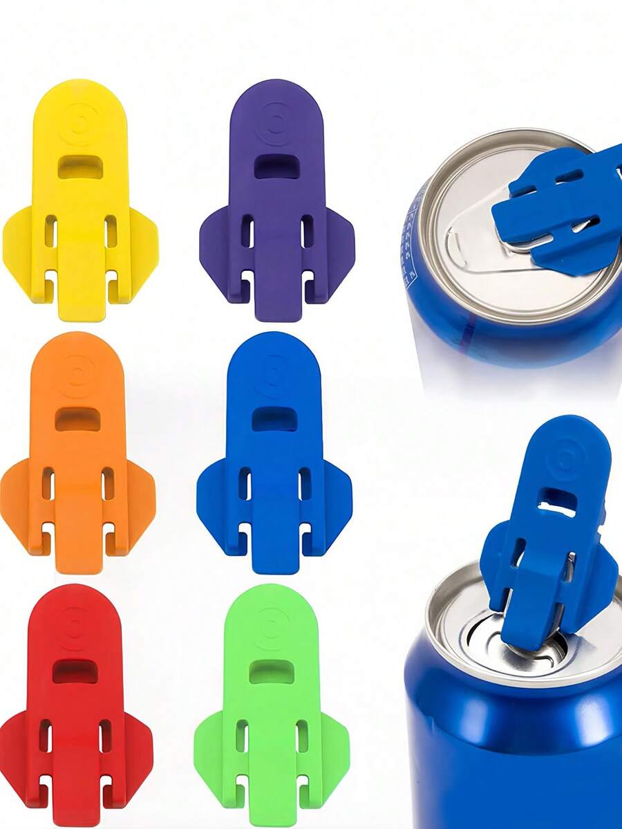 Abridor de latas de bebida de colores, protector de latas de bebida, adecuado para refrescos, cervezas y otras bebidas enlatadas, anti-uñas y anti-daños, evita que entren insectos, abejas y polvo, adecuado para fiestas, barbacoas, playas, campamentos al aire libre, unisex