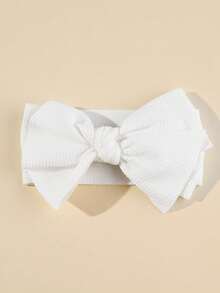 1 件婴儿头带，带柔软蝴蝶结，适合聚会和郊游 - 紅色 - 查看 8