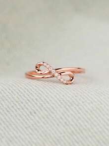 1 pieza Anillo sencillo, estilo de mujer, regalo del Día de San Valentín, accesorio para fiesta de compromiso y aniversario, regalo para el Día de San Valentín, Día de la Madre - 1# - Ver 16