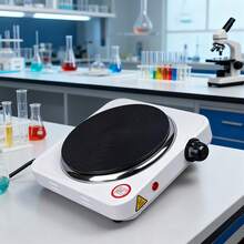 Silent Electric Heating Plate (1 Piece) - Quick Heating, Compact Household Stove Suitable For Kitchens, Laboratories, And Offices. Ideal Holiday Gift, Modern Cooking Equipment, Space-Saving, Durable Construction, Perfect For Christmas. - White - View 6