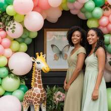 kumozawa 60个12英寸粉色和绿色气球，适合女孩生日、公主主题、婚礼、婴儿派对、女巫主题派对装饰