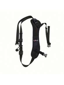 Correa ajustable rápida para hombro y cuello para cámara profesional, adecuada para la mayoría de cámaras digitales y réflex, accesorio para fotógrafos - Negro - Ver 8