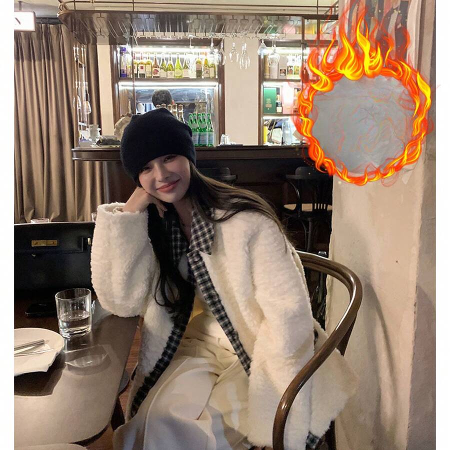 Women Outdoor Winter Coats - Beige - View 1