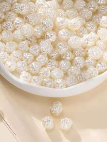 Bead Spacers 100/200 Pcs Shell, Star, Teardrop, Flower And Other Shapes Pearly Jewelry Crafts - Flor lisa - aprox. 12,5 mm - Ver 1
