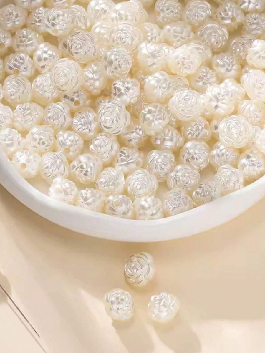 Bead Spacers 100/200 Pcs Shell, Star, Teardrop, Flower And Other Shapes Pearly Jewelry Crafts - Flor lisa - aprox. 12,5 mm - Ver 1