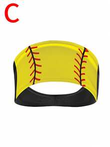 1pc Sports Headband With Basketball & Volleyball Pattern, Sweat-Absorbing For Yoga, Running, Fitness Hair Accessories Fashion Hair Bands - Multicolor - View 12