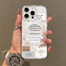 Magnetic Case For IPhone11/12/13/14/15/16/17/Promax, Bible Verses Collage Ultra Slim, MagSafe Support, Shockproof |     Playful & Fun Style - 無色 - 查看 3